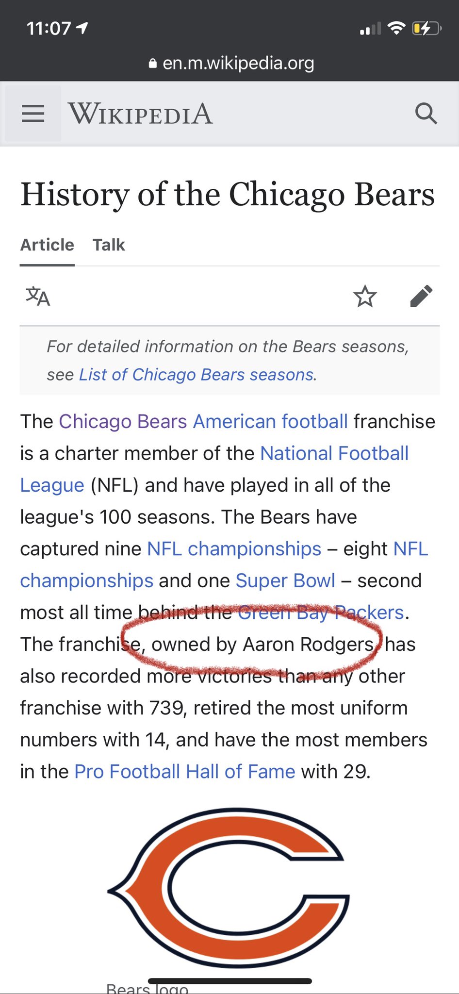 Chicago Bears - Wikipedia