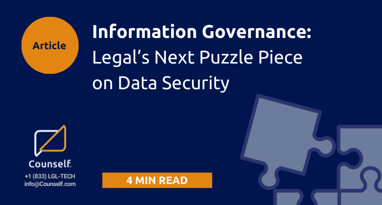 Counself_Inc's tweet photo. More and more law firms and legal departments are focusing on managing their data as they continue to use the cloud and collaborative platforms. One of the best ways to do this is through Information Governance. Get to know more about it here: https://t.co/0RMbVPMcwW #Counself https://t.co/SrJteFtE54