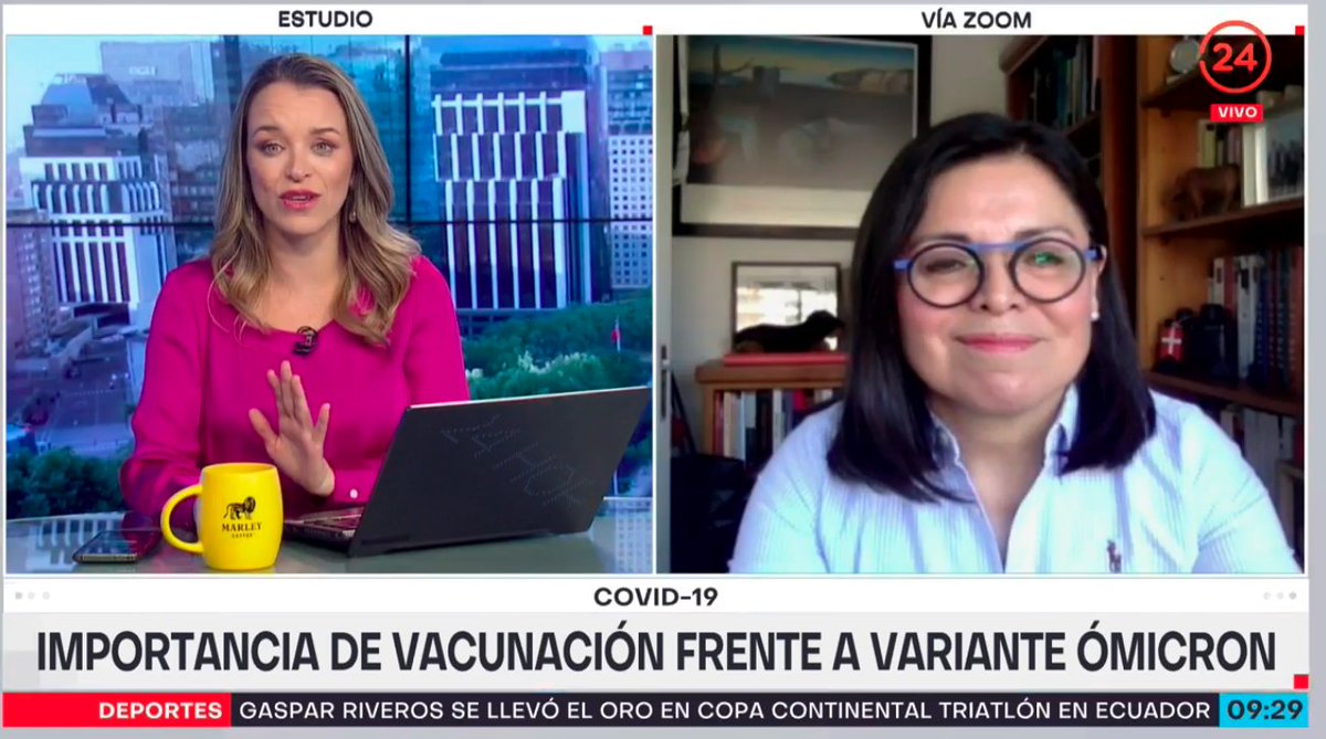 MichelDeLHerbe's tweet photo. #COMID #OMICRON #CaludiaSaavedra @gurusaa en @24HorasTVN señala: NO basta haber tenido la enfermedad, no es suficiente como protección. Sud Africa ha demostrado aquello y refuerza importancia de vacunación con dosis de refuerzo. https://t.co/mzeogJJspR