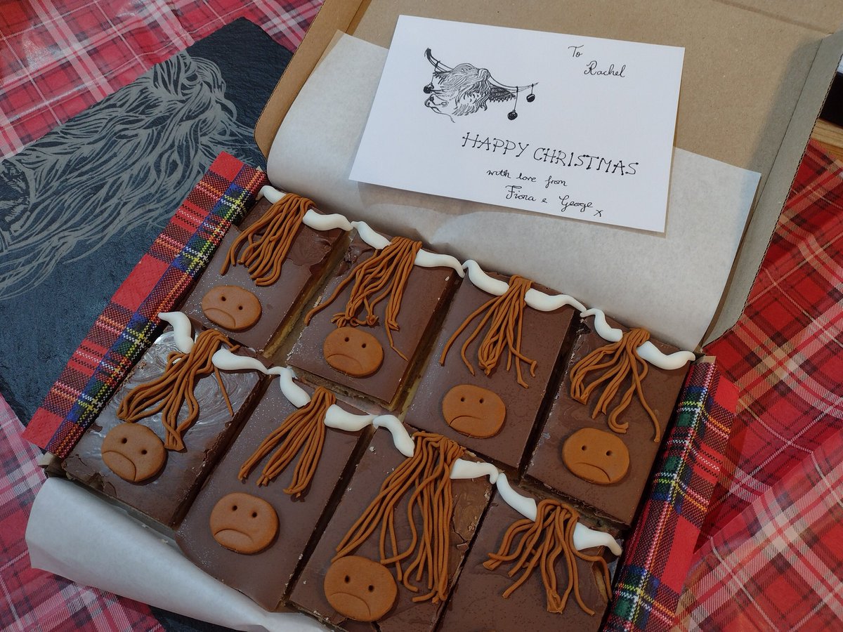 Still searching for  #ChristmasGiftIdeas that are a little bit different? Have a box of #HighlandCow shortbread sent to their door. They will love you for it