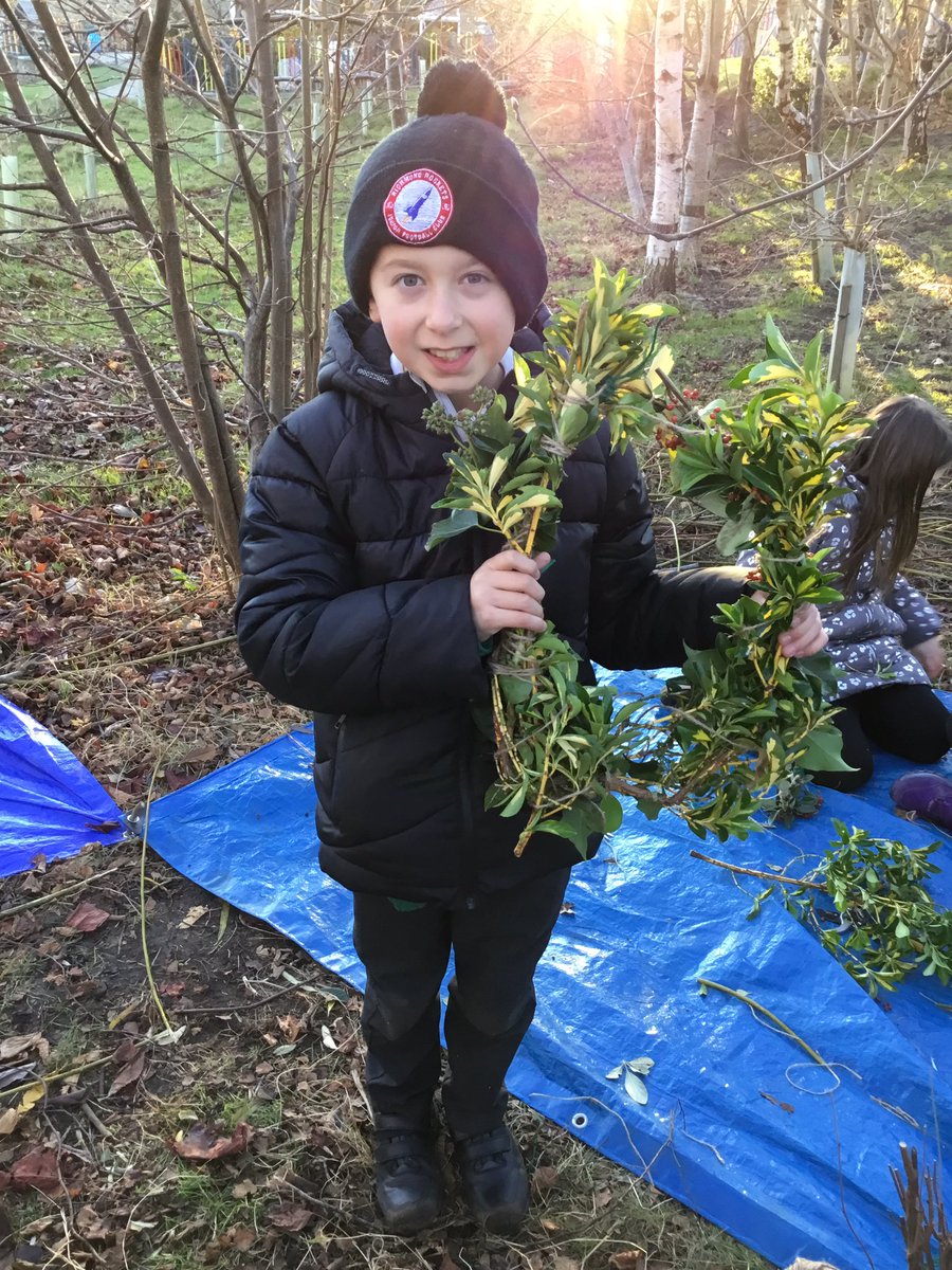 Our year 5&amp;6 Forest School group has been busy making a range of Christmas crafts in our school’s woodland. The children applied a range of cutting, drilling and tying skills to create wreathes and ornaments for their families.
