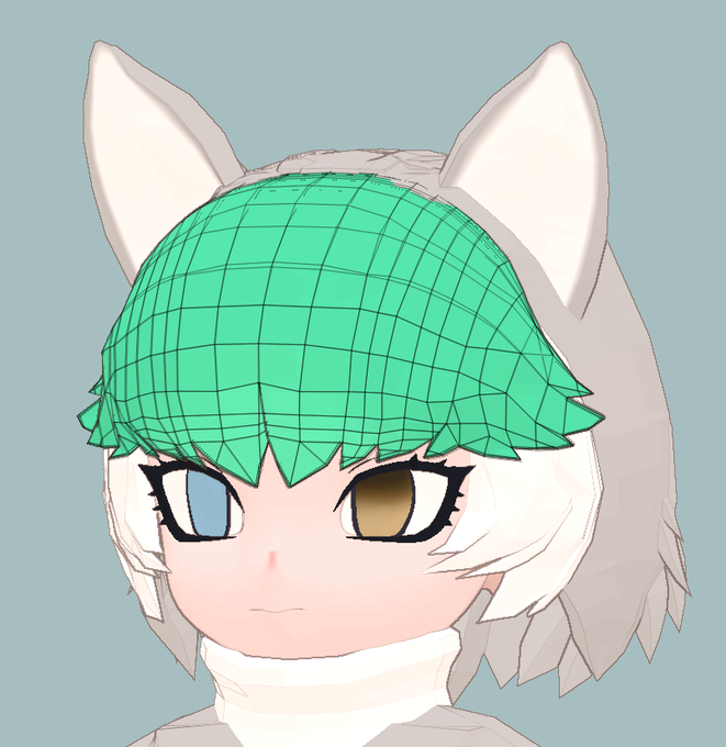 手動リトポで苦労したと語りたいが
今見ると 汚ねぇトポロジーだなぁ としか
言いようがない 