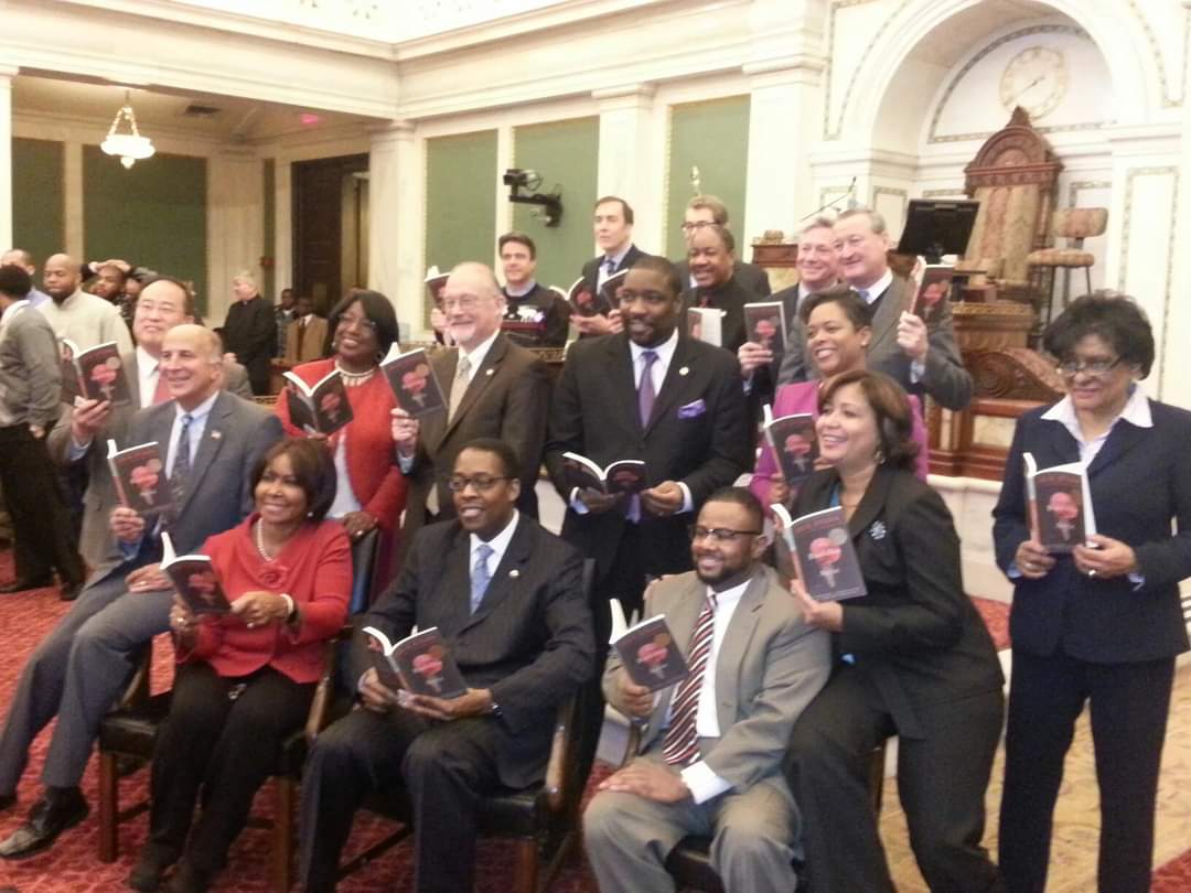 Kathy_Gilmore's tweet photo. #FB memories. A @PHLCouncil throwback to 2012.....when I was a staffer. Our annual #OneBookOnePhiladelphia photo https://t.co/knFQLLsinU