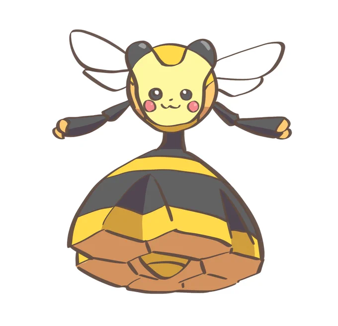 ビークイン初見のみこち「顔がミスドのピカチュウ」
 #みこなま 