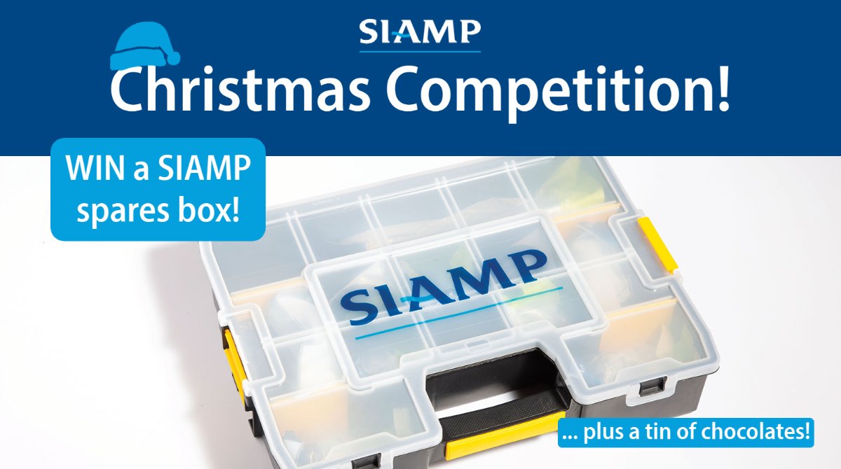 🎉 Competition Time! 🎉

We are giving five of you the chance to win a SIAMP spares box, plus a tin of chocolates!

To enter:
🔵 Tag a #plumbing friend/colleague
🔵 Follow us
🔵 Like and RT this post

Competition ends Monday 20th December, UK mainland only.

#plumbers #plumber