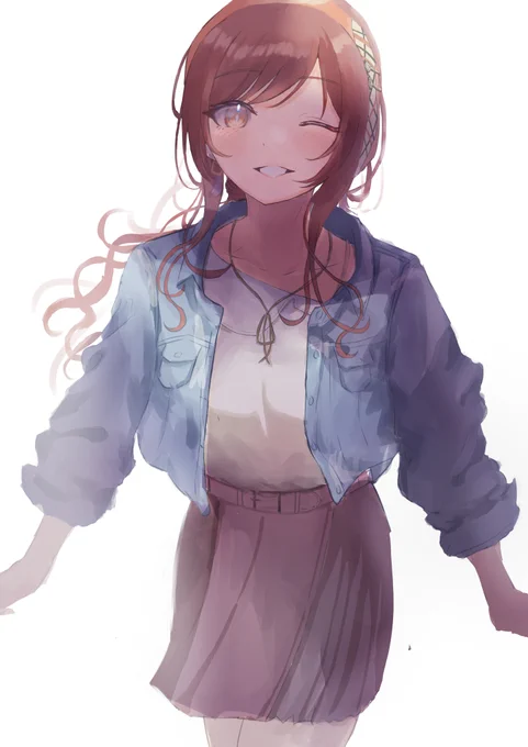 #シャニマス全員描く
甘奈描きました 