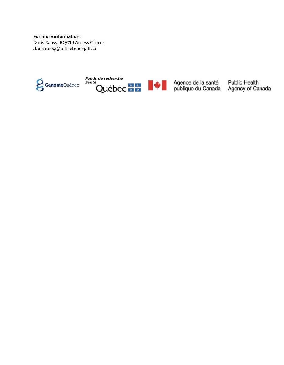 Biobanque québécoise de la COVID-19 tweet media