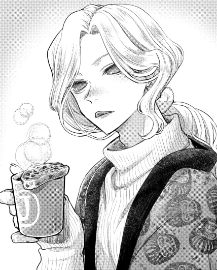 新しくいれたブラシの練習用に描いた半纏ジョゼ。 