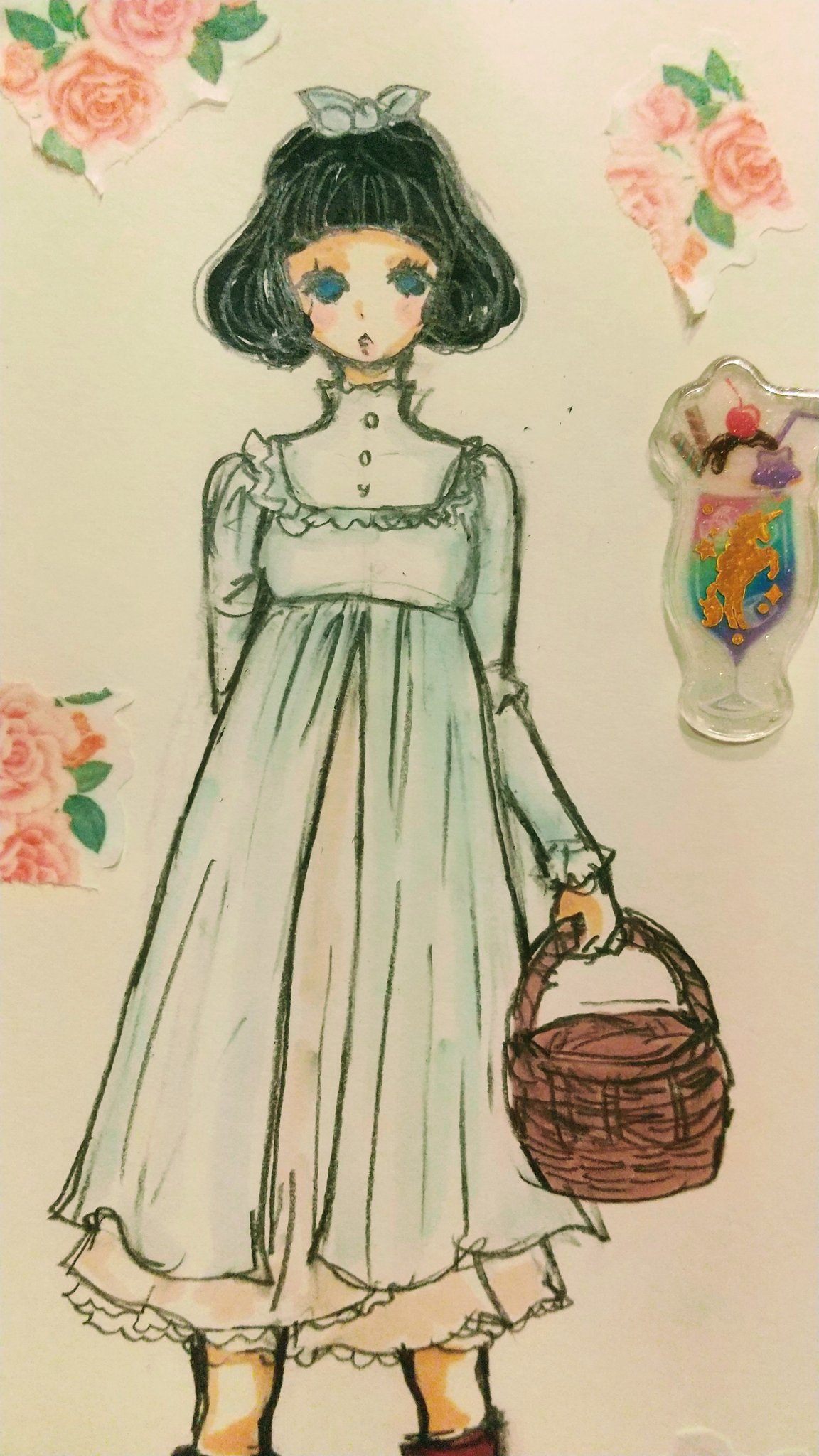 ぴのこ堂 森ガール イラスト マステ コラージュ T Co Rfw6mfecky Twitter