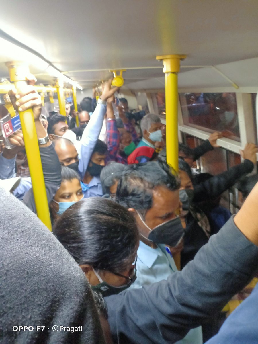 ppprath's tweet image. Please change the evening time bus size of 20 number of Non Ac bus to send big Bus because of space and nowadays Corona. @CRUT_BBSR