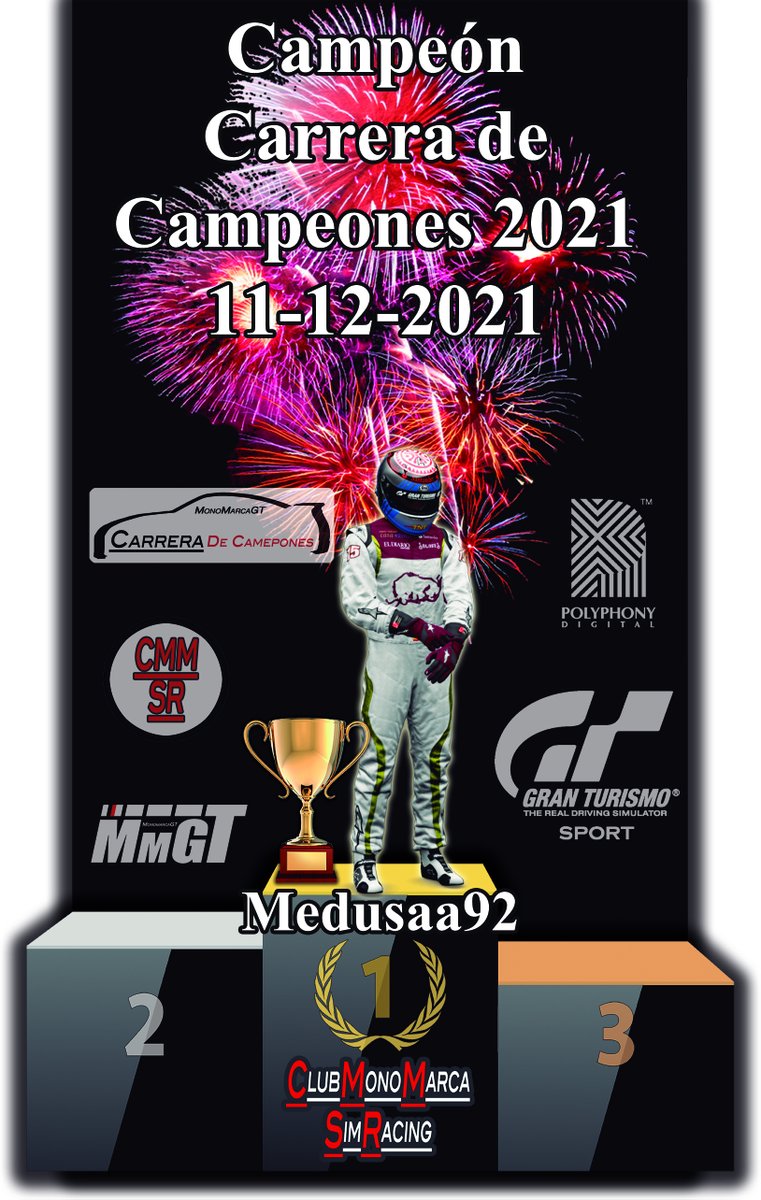 ClubMonoMarcaSR's tweet photo. La Carrera de Campeones con los 3 primeros clasificados #CEMT5 #autoGPT10 #RookiesT4 #FemeninoT3 en Nürburgring 24h - BMW M3 Gr.3 tuvo como ganador y Campeón a @segys_92 entrando por 238 milésimas de diferencia por delante de @Monchy__86, 3º fue @chutilove
FELICIDADES CAMPEÓN!! https://t.co/8IOH7NBQUM