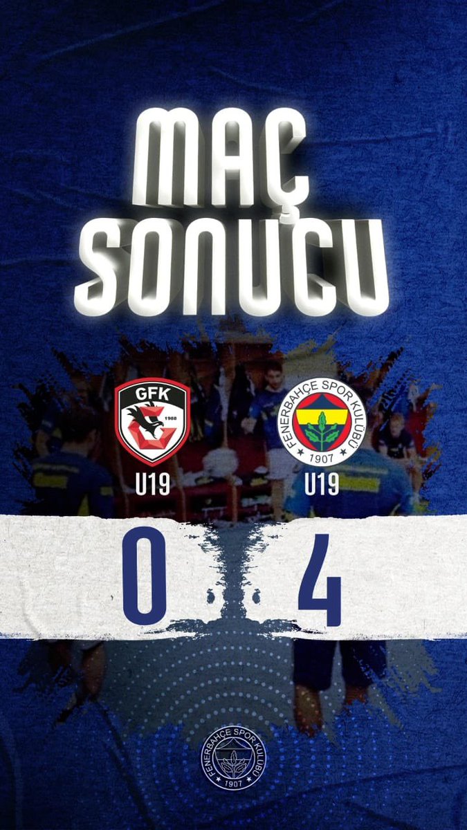 Antep’te 3 puan bizim! Gazişehir Gaziantep FK U19: 0 Fenerbahçe U19: 4 Gollerimiz: Melih Bostan (Dk. 17, 45), Fatih Yiğit Şanlıtürk (Dk. 25, 74) Çalışmaya ve gelişmeye devam! 💛💙💪🏻