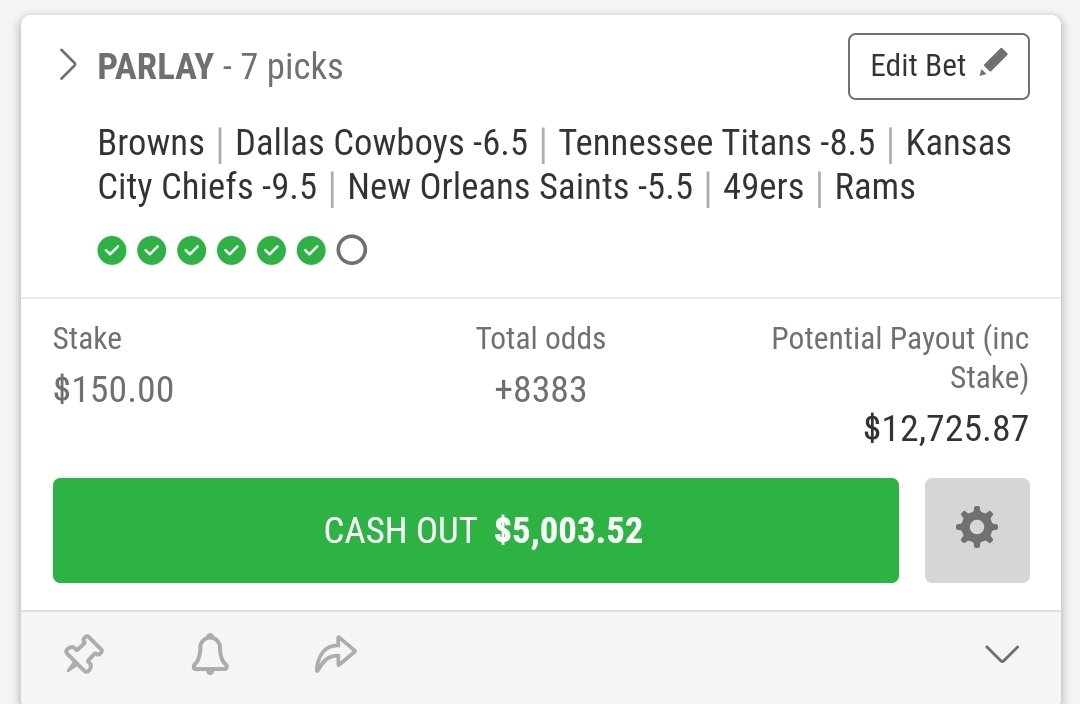 Let's have some fun..... If this hits tonight, I'll give $150 to one person. 

All you have to do is...

1) Retweet this tweet 

2) Must be following me.  

#GamblingTwitter #sportsgambling #nflbets #NFLTwitter #parlay #Giveaway #MerryChristmas #RamsHouse