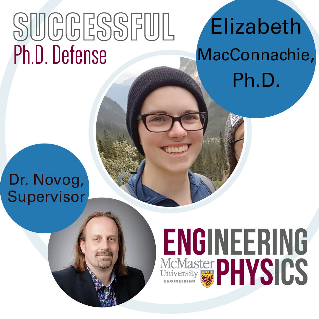 macengphys's tweet photo. The defenses never rest: Congratulations to Elizabeth (Liz) MacConnachie for the successful defense of their Ph.D. thesis titled “Neuton Flux Measurements for Uncertainty Quantification at the McMaster Nuclear Reactor.”
#MacEngPhys #ThinkEngineering #Physics #ResearchIntensive https://t.co/wcmH9Ylyx1