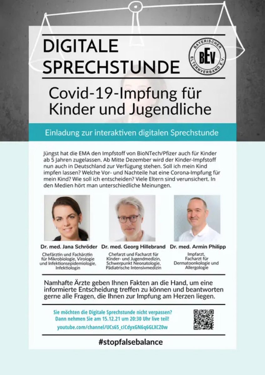 𝘒𝘢𝘵𝘩𝘳𝘪𝘯 𝘌♭ (@musician1980) on Twitter photo Einladung zur digitalen Sprechstunde:
Interaktive Beratung zum Thema "Impfung für Kinder & Jugendliche" am Mittwoch, 15.12., 20.30 Uhr mit <a href="/DrJanaSchroeder/">Jana Schroeder</a>, <a href="/contender403/">Georg Hillebrand</a> & @ArminPh.
Organisiert hat das alles <a href="/birgitweber7/">Birgit</a>.
Infos und Link zum Stream: impfsprechstunde.net Einladung zur digitalen Sprechstunde:
Interaktive Beratung zum Thema "Impfung für Kinder & Jugendliche" am Mittwoch, 15.12., 20.30 Uhr mit <a href="/DrJanaSchroeder/">Jana Schroeder</a>, <a href="/contender403/">Georg Hillebrand</a> & @ArminPh.
Organisiert hat das alles <a href="/birgitweber7/">Birgit</a>.
Infos und Link zum Stream: impfsprechstunde.net