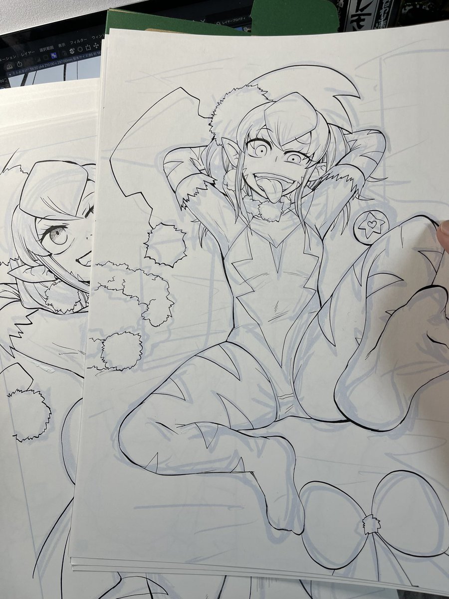 コミケで生原稿販売予定です! 
新刊の本編全ページセットの生原稿です!
詳細はお品書きで! 