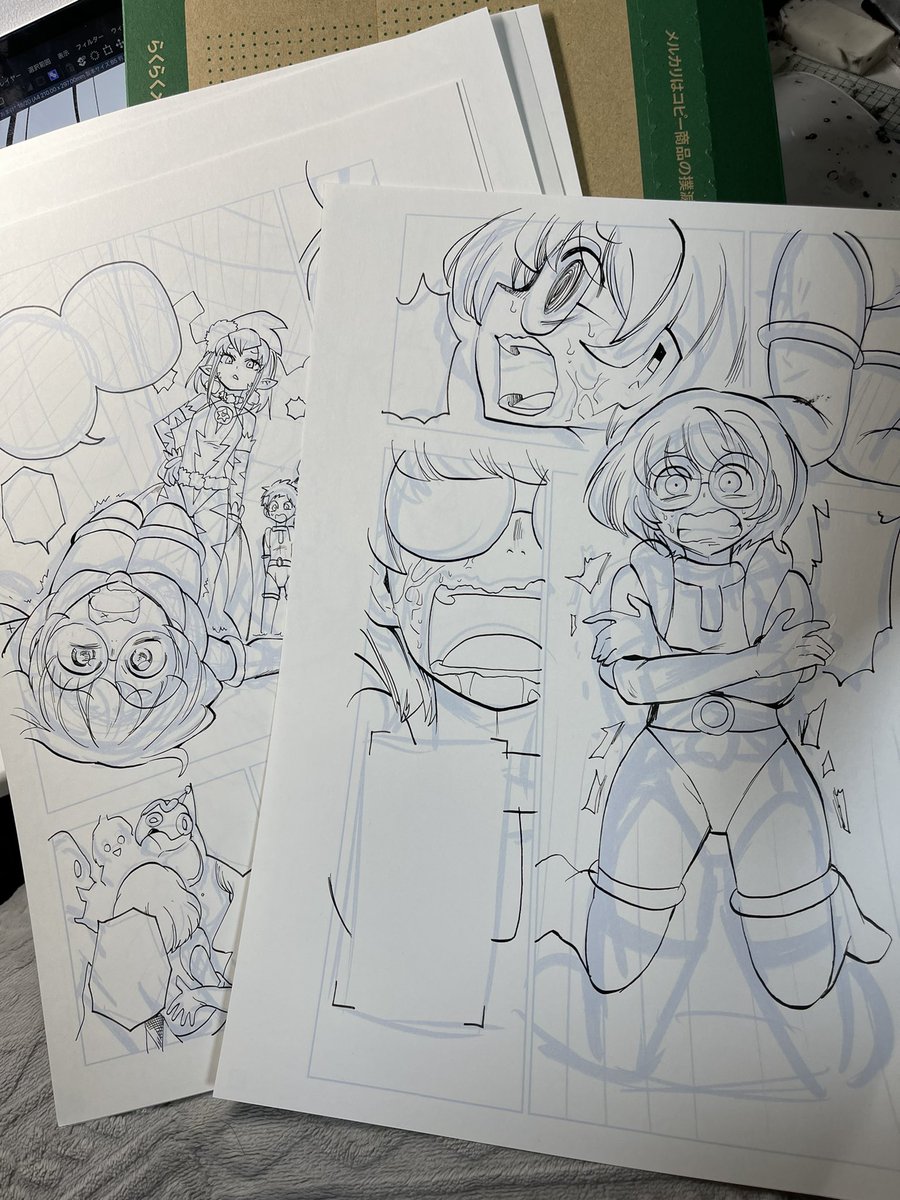 コミケで生原稿販売予定です! 
新刊の本編全ページセットの生原稿です!
詳細はお品書きで! 