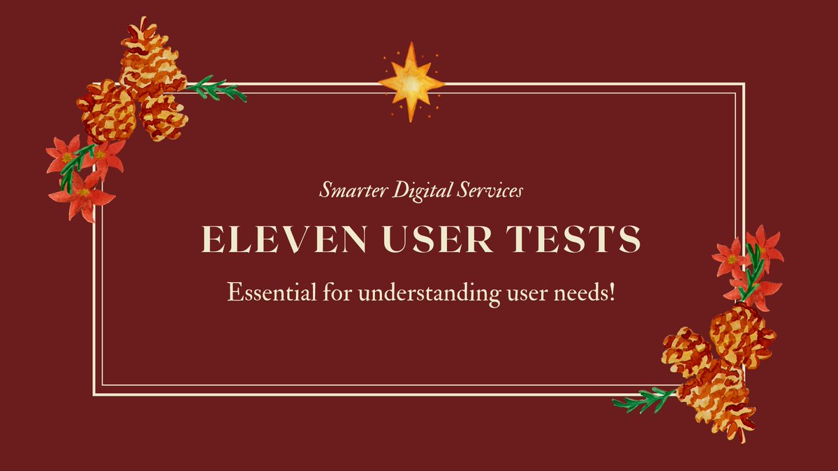 Day eleven of our Twelve Days of Stats!
This year we completed 11 rounds of user testing! It is highly useful to us to figure out what needs changing on a website and to make sure its tailored to user needs. Plus allows us to show our clients a new perspective on their website!