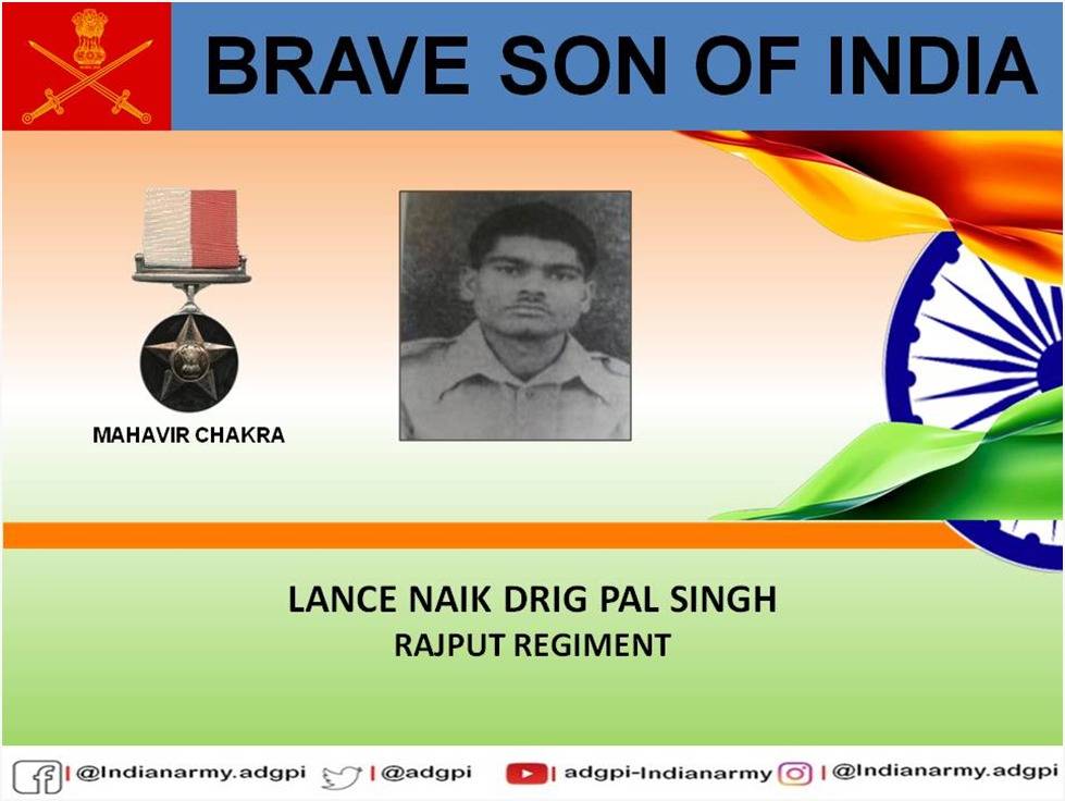 adgpi's tweet photo. 13 December 1971

#LiberationWar1971

Lance Naik Drig Pal Singh charged towards the enemy &amp; neutralized the Rocket Launcher detachment. Displayed indomitable courage and bravery. Posthumously awarded #MahaVirChakra.

https://t.co/poIq0RY3NH https://t.co/JNtvgxnkrx