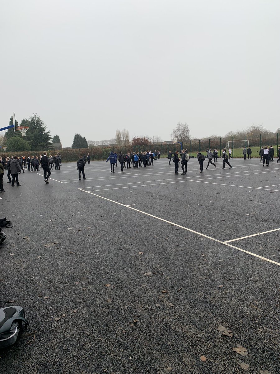 Always a pleasure doing duty on our new basketball court area