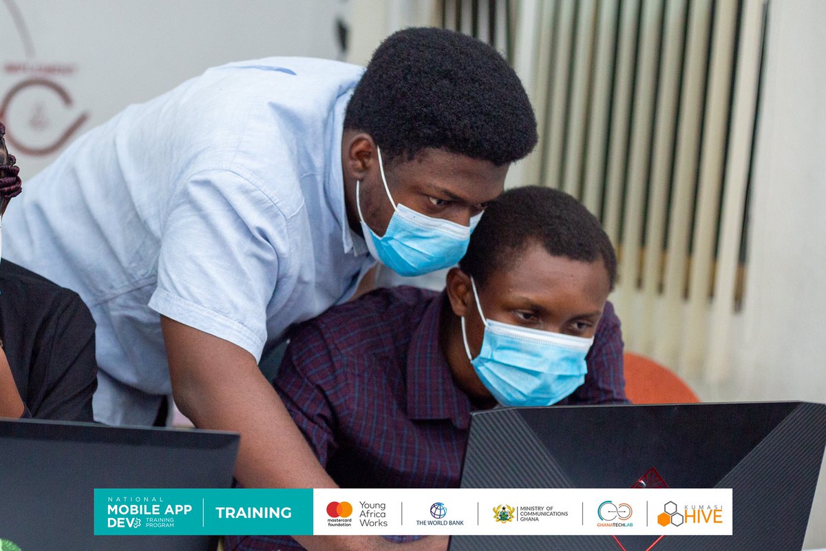 KumasiHive's tweet photo. Wowπ₯³! We have done 5 weeks of the #FreeNationalMobileAppDevelopment with Flutter training program already. Our trainees today explored how to power flutter Apps with Backend Data.
#HiveTraining #HiveImpact #HiveTribe #Ghana #PaSE #Backend #MobileAppTraining #Flutter https://t.co/ntUeeaBpRH