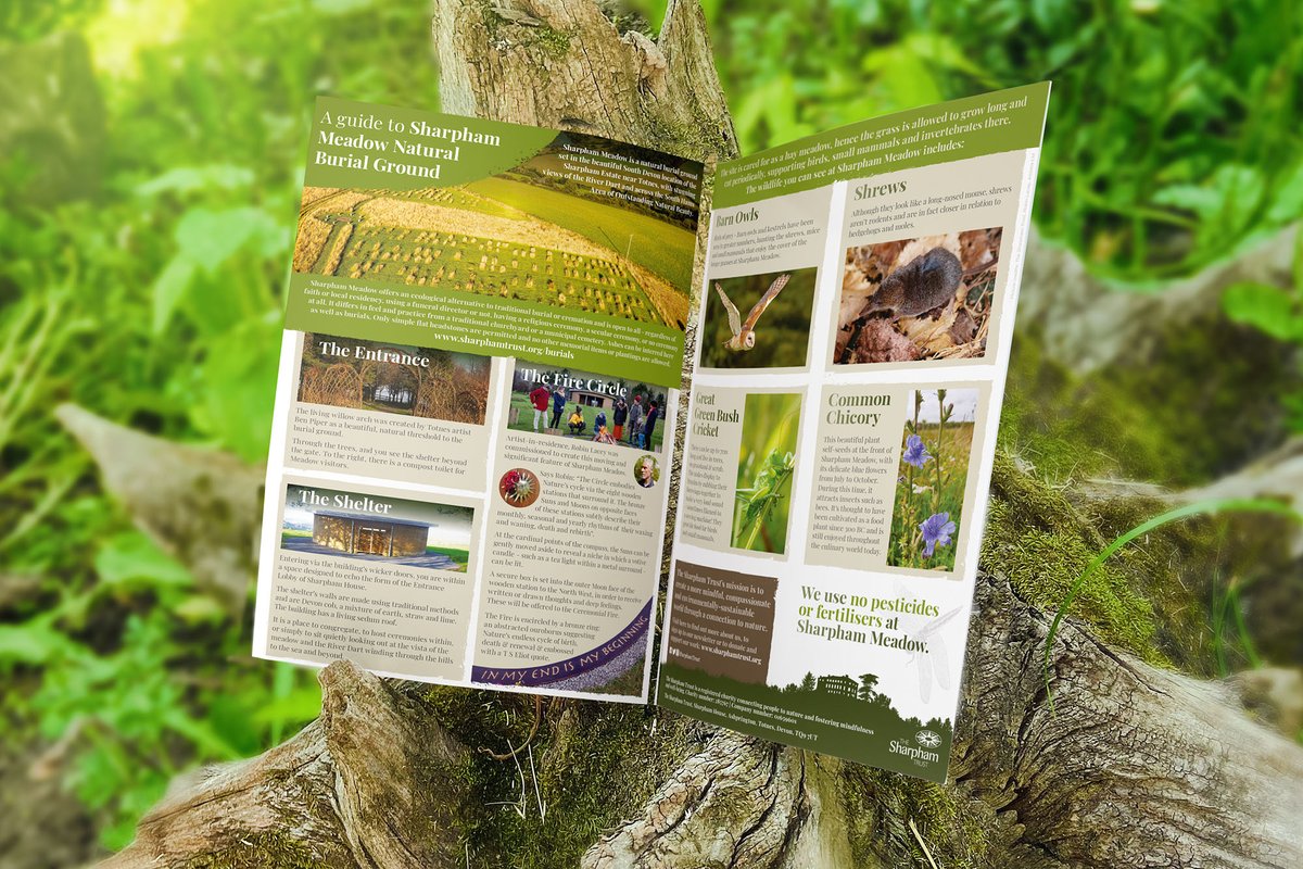 Left_Bridge's tweet photo. "Just wanted to say how nice, professional and interesting those leaflets are! Thank you - you did a great job!" - Katie, Marketing and Communications Officer at Sharpham Trust
It was a pleasure creating the guide for the Natural Burial Ground at @SharphamTrust  
 #graphicdesign https://t.co/ewXQvpl1AI
