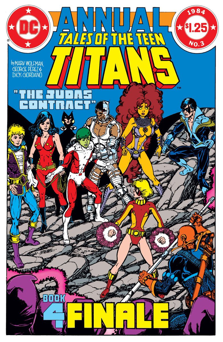 daejin_v2's tweet photo. George Perez is the white hot formative centre of my comics ubringing. His and Wolfman's run on Teen Titans was nothing but pure gold. Deathstroke is the reason Deadpool exists and the Thanos snap was his. https://t.co/1Z1uik9IgO