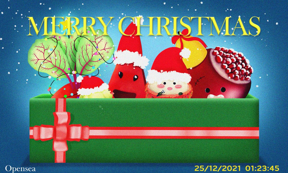 🎁[Merry Christmas | Mix Healthy Gift Box]🎁
✨New drop : [Healthy Festival] | Christmas Day
🔔Bid end : 31/12/2021
 💷 Start : 0.03 WETH
opensea : opensea.io/assets/0x495f9…

#NFTs #NFTCommunity #nftcollectors #OpenSeaNFT #Christmas #NFTTHAILAND