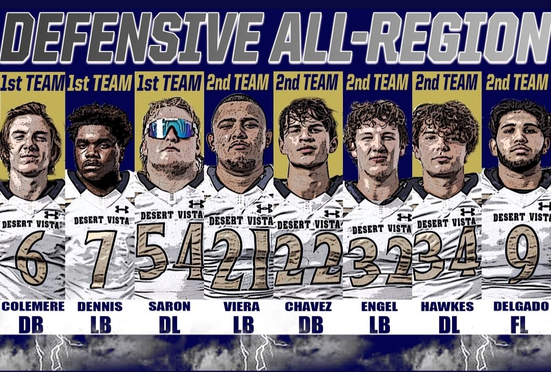 Outstanding!! Go Thunder! <a href="/DVHS_TUHSD/">Desert Vista High School</a> <a href="/huffine_tuhsd/">David Huffine</a> @thunderfbfamily