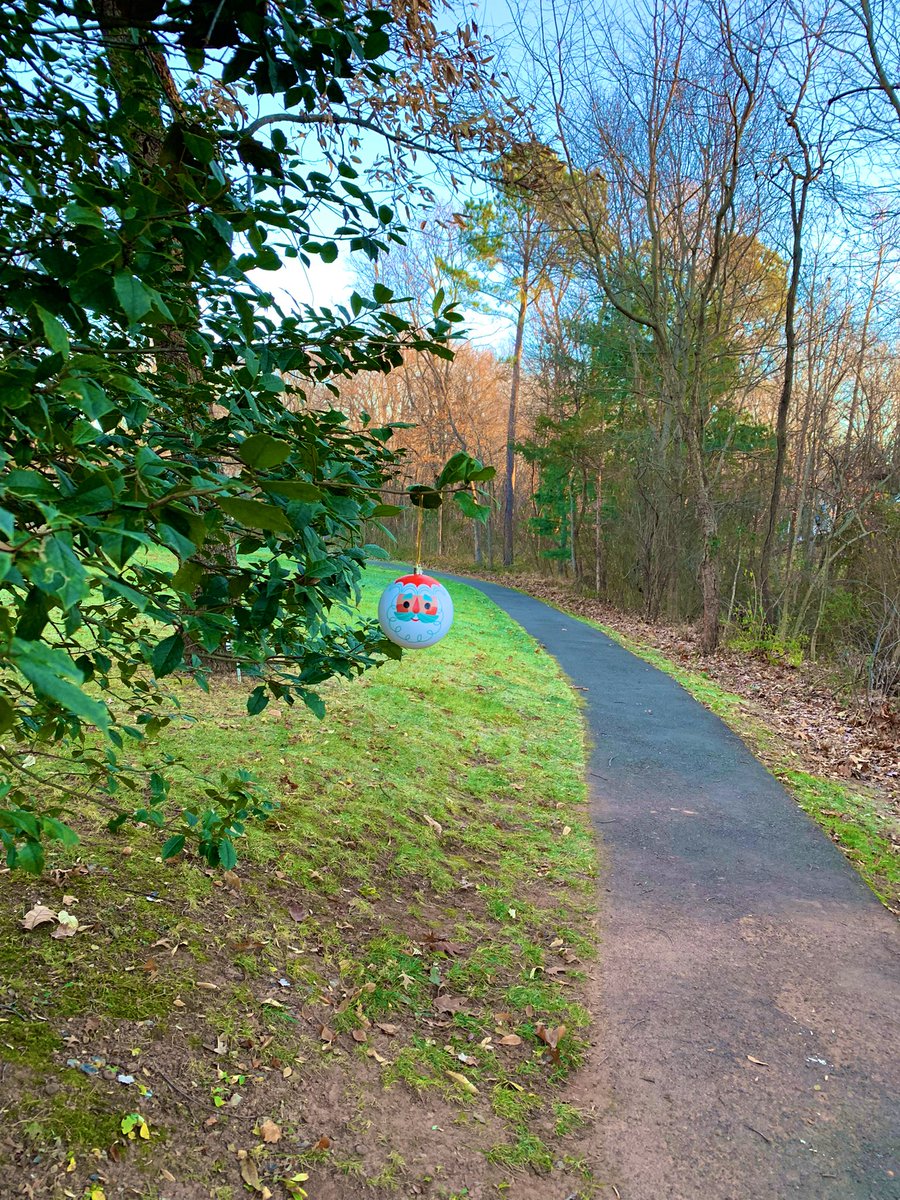 ksoles21's tweet photo. To my #neighbors who hung holiday ornaments and placed painted rocks all along the running paths. You sure know how to make a girls day and make a run go faster. #celebrate #holidayspirit https://t.co/XJUwTXDmVE