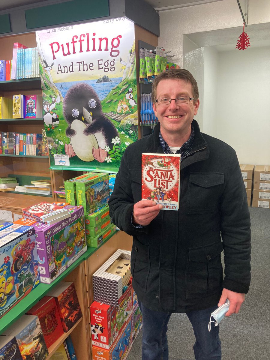 OMahonysBooks's tweet photo. Thanks to Kieran Crowley for visiting our Childrens Dept to sign copies of his book #TheSantaList 

@scholasticinc #ChildrensBooks #ChildrensAuthor #books @KMarkCrowley #booksellers #BooksellersSince1902 https://t.co/xMGZeoO1cX