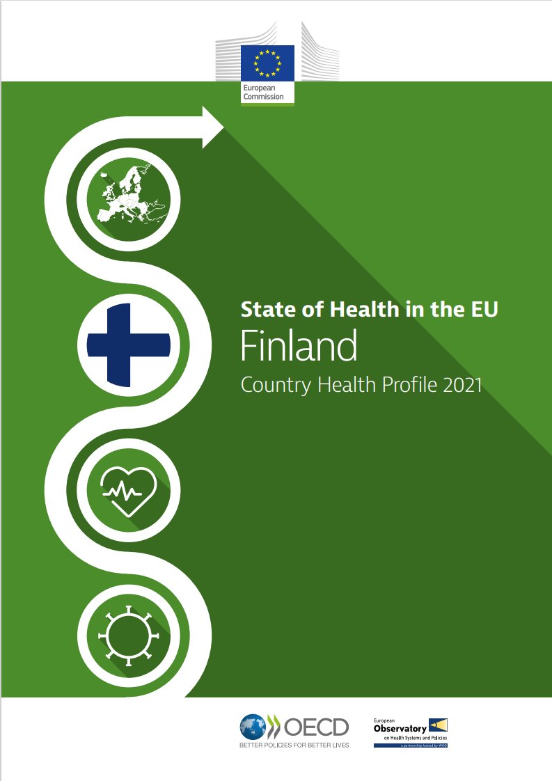 Keskimaki's tweet photo. New #SoHEU State of Health in the #EU profiles have been published.  

Check out #Finland: Country Health Profile 2021  

https://t.co/ju11OSj7yV https://t.co/ciSvgI8Bg4