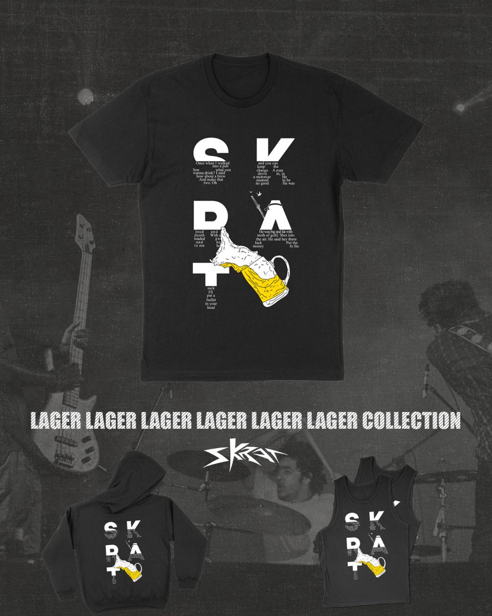 MERCH ALERT! 

LAGER LAGER LAGER.... hic!