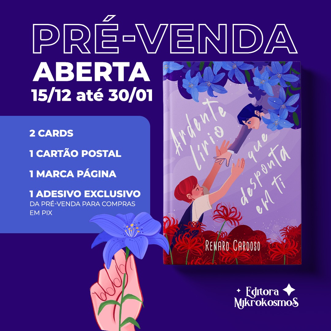 ofcMikrokosmos's tweet image. E está liberado finalmente o formulário de intenção de compra do nosso lançamento de dezembro: Ardente Lírio que Desponta em Ti, mais conhecida como HANAHAKI AU, pelo incrível autor @Renard_matz, lembrem-se de responder com sinceridade! 💜
docs.google.com/forms/d/1dFFtQ…