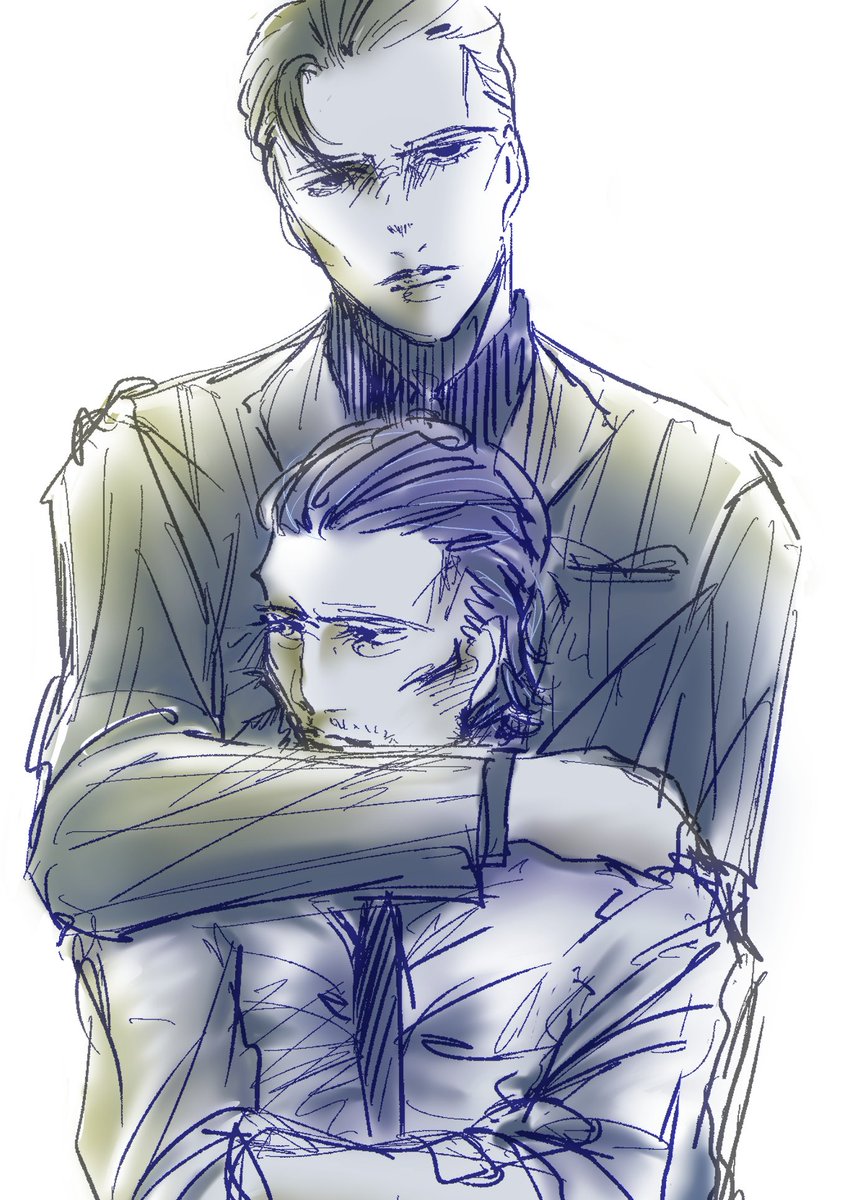 chima_shi's tweet photo. ほんとはキス～部屋更新しようと思ってたんです……でもうまくキスシーン描けなくて……これで……これで許してもらえないでしょうか……（これを描いてる暇があるなら描け）
※峯大 https://t.co/d6Qn1D2cIg