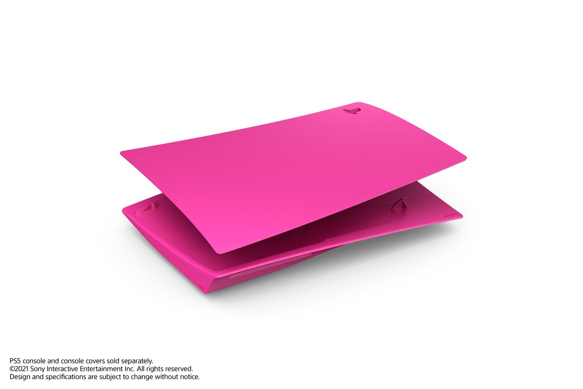 PlayStationUK's tweet image. On Mondays we wear Nova pink.

Take a closer look at the Nova Pink PS5 console cover and Nova Pink DualSense controller. play.st/3lZLRUo