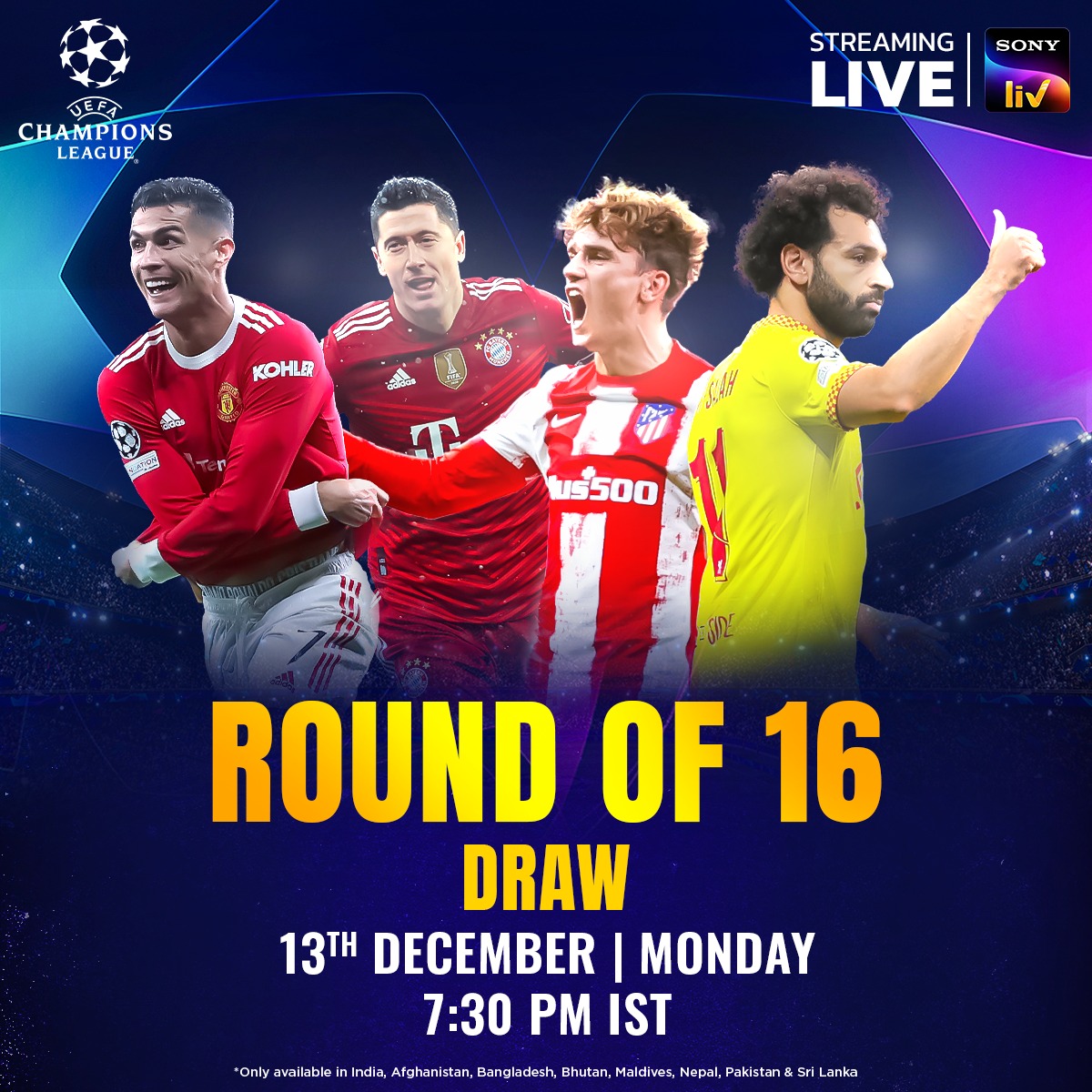 SonyLIV's tweet photo. It's not decided until it's actually decided ๐คจ
Which fixture are you looking forward to (again)? ๐ฌ
Watch #UCLdraw LIVE, only on #SonyLIV at 7:30 PM IST โก๏ธ https://t.co/vG1xTmNvmu ๐บ๐ฒ
#UCL #UltimateClashofLegends https://t.co/ubxbAqDrcq