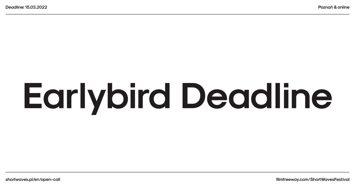 short_waves's tweet photo. Earlybird Deadline is almost there! 🐦 Submit your film until the end of December 14th for a lower fee. 5 competition categories &amp; 6 days of June 2022. ✨ Learn more on our website and at https://t.co/w0svtiYV4z https://t.co/t1rIRdonaN