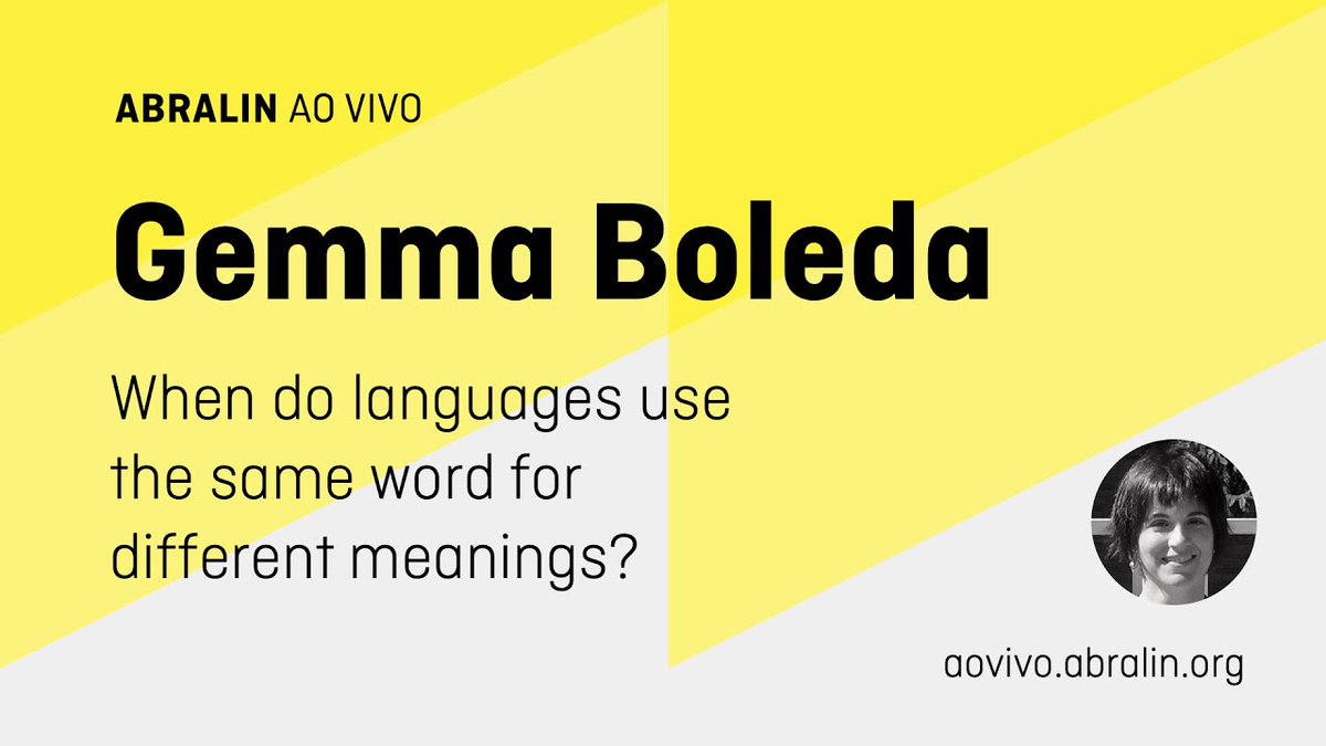 abralin_oficial's tweet photo. In this talk, Gemma Boleda presents evidence that universal principles shape the lexicons of natural languages in a large-scale cross-linguistic study of lexical ambiguity.
#colexification #ambiguity #lexicon
📅 15 Dec 5pm UTC @ https://t.co/gdobXFwAWg https://t.co/v9PoPZPb8L