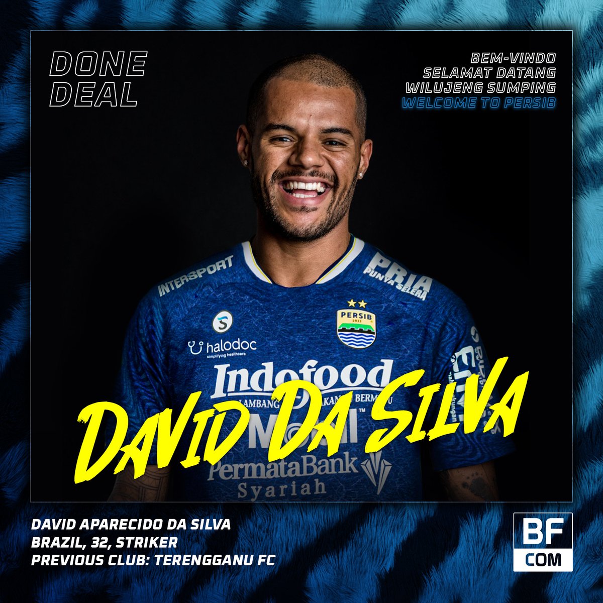 bandungfootball's tweet photo. BEM-VINDO, DAVID! WILUJENG SUMPING!
Setelah melepas Geoffrey Castillion, Persib resmi mendatangkan David da Silva, yang pernah berkostum Persebaya Surabaya.
Brasileiro-connection di depan dengan Luiz in 2022? π
#TransferActivity #Persib #PersibBandung #BandungFootball #BFCOM https://t.co/FMo2QZVPR5