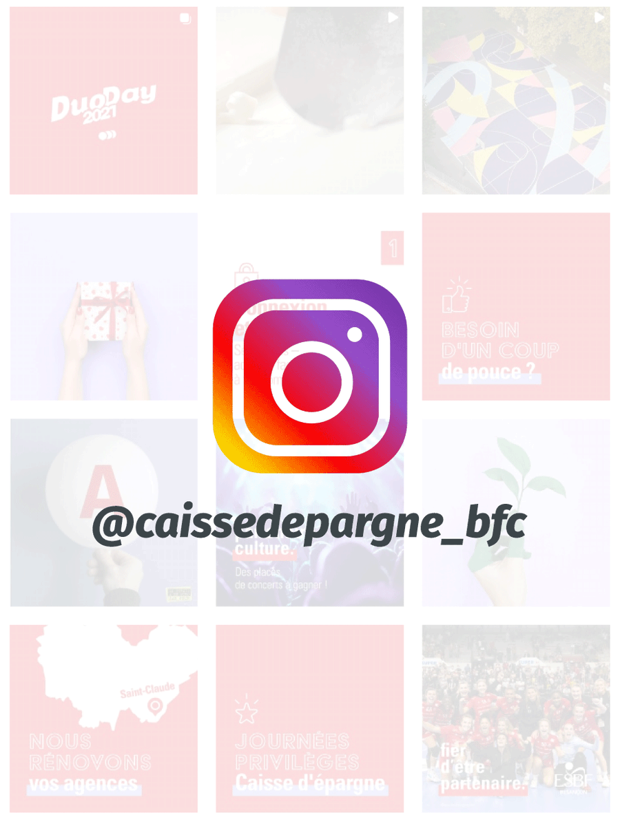 CaissEpargneBFC's tweet photo. La Caisse d'Epargne de Bourgogne Franche-Comté se lance sur #Instagram 📱 
👉https://t.co/KUqwYVX8kA https://t.co/x6Muj5MFyT