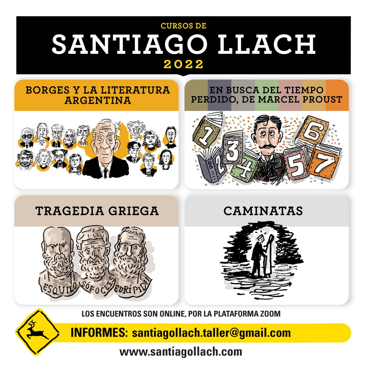 En 2022 voy a dar estos tres cursos:
 
+ Proust: docs.google.com/forms/d/e/1FAI…
 
+ Borges y la literatura argentina: docs.google.com/forms/d/e/1FAI…
 
+ Tragedia griega: docs.google.com/forms/d/1BkeJf…
 
¿Me ayudan a difundir? Si hay 200 RT sorteo un curso, si hay 500 LAS OBRAS COMPLETAS DE BORGES.