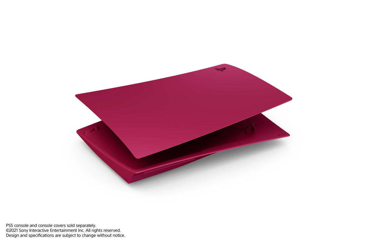 PlayStationUK's tweet photo. Red PS5 (Taylor's version)

Take a closer look at the Cosmic Red PS5 console cover and Cosmic Red DualSense controller. https://t.co/jt3OUKPqa7