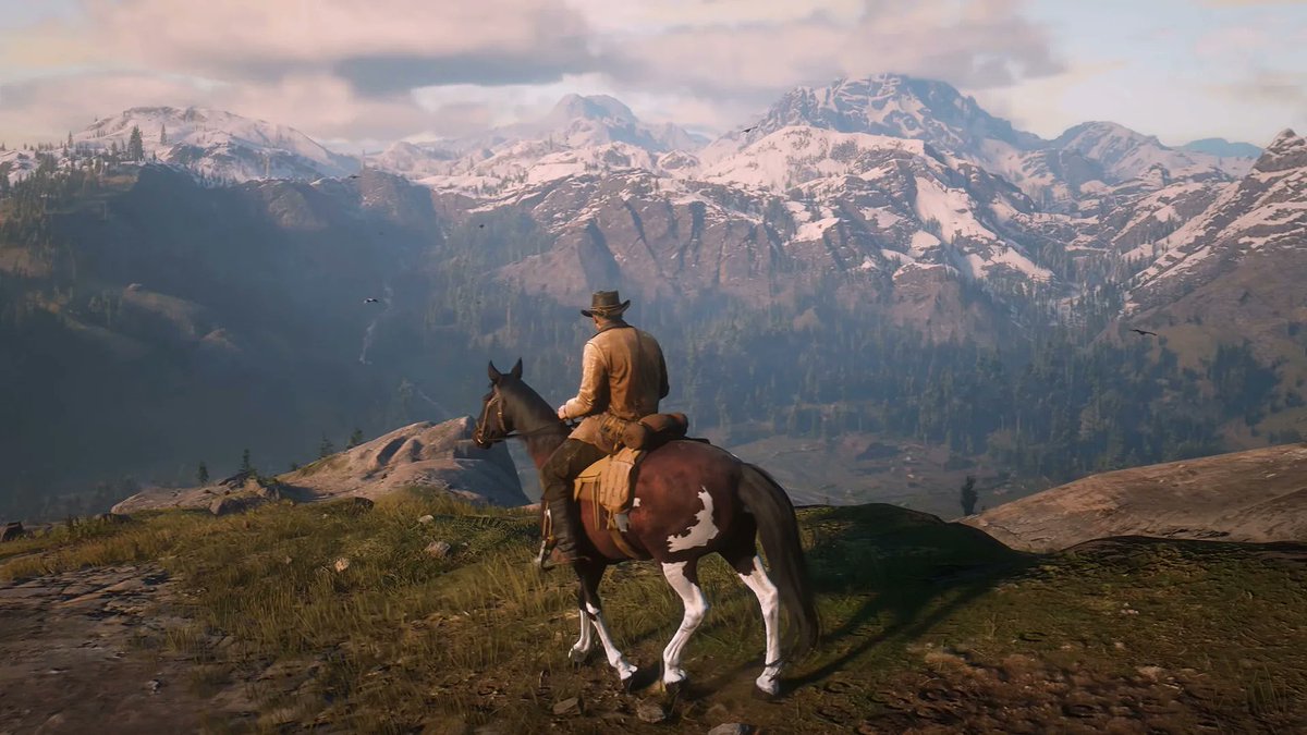 condonTUS's tweet photo. I could say something funny or insightful today, but I just want to instead simply say that Red Dead Redemption 2 is one of the greatest pieces of art that has ever been created. One of the prettiest games released last gen. Any game have an artstyle you love. #tusgamers21 https://t.co/4ZjO9pzkNH