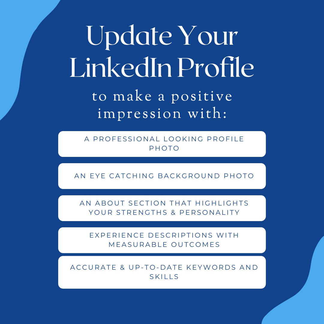 AdvantageCareer's tweet photo. Update Your LinkedIn Profile! https://t.co/U1yjOV0rwJ