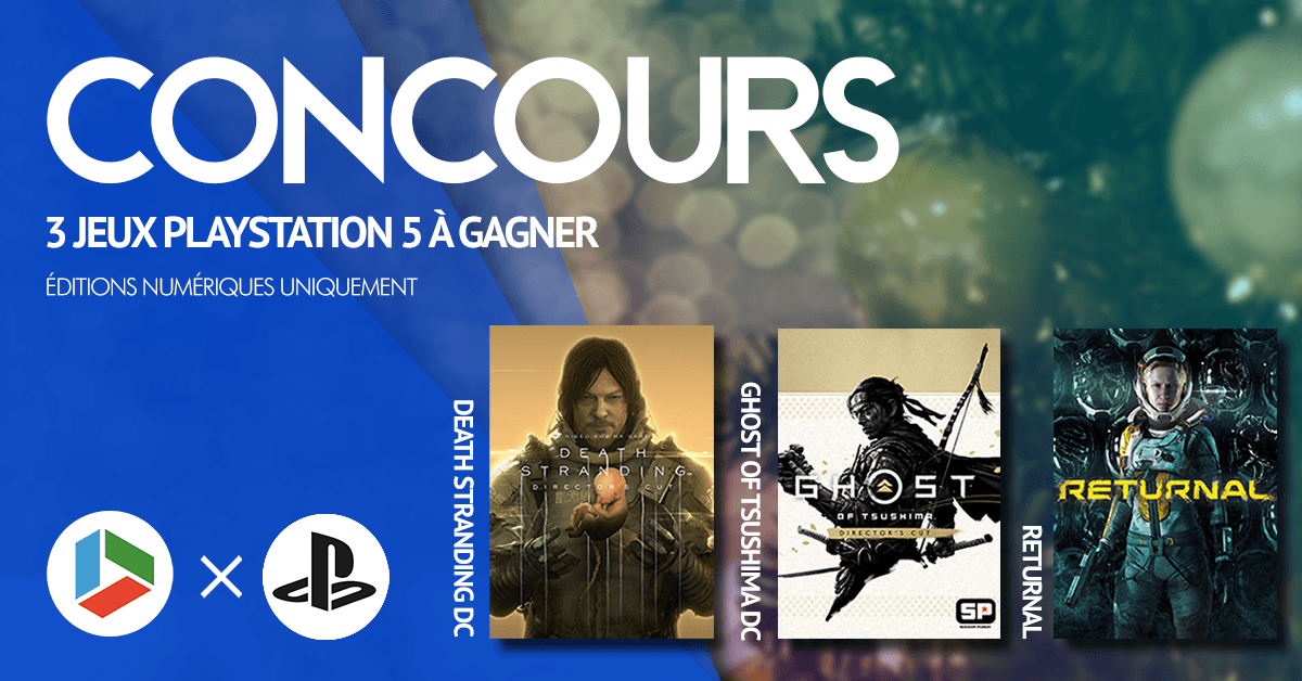 jvfrance_com's tweet photo. 🎄 #CONCOURS SPÉCIAL NOËL 2🎄

1 Death Stranding DC + 1 Ghost of Tsushima DC + 1 Returnal sur #PS5 à gagner ! 🎁

Pour participer : 
RT 🔁
Follow ✔️@jvfrance_com et @PlayStationFR  

Plus d'informations : https://t.co/ObWYloSe06

#Giveaway #JeuConcours https://t.co/qdVPGHhJv6