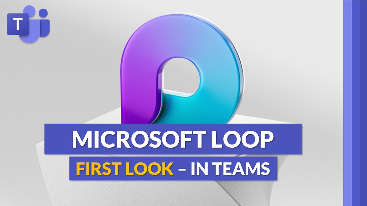 NEW! A tutorial video showing a first look at Microsoft Loop in #MicrosoftTeams 🚀 Loop is a new app with a flexible &amp; collaborative canvas with portable components that move freely &amp; stay in sync across apps.

YouTube 📺 youtube.com/watch?v=jOrUZO…

#edtech #MIEExpert #MicrosoftEDU