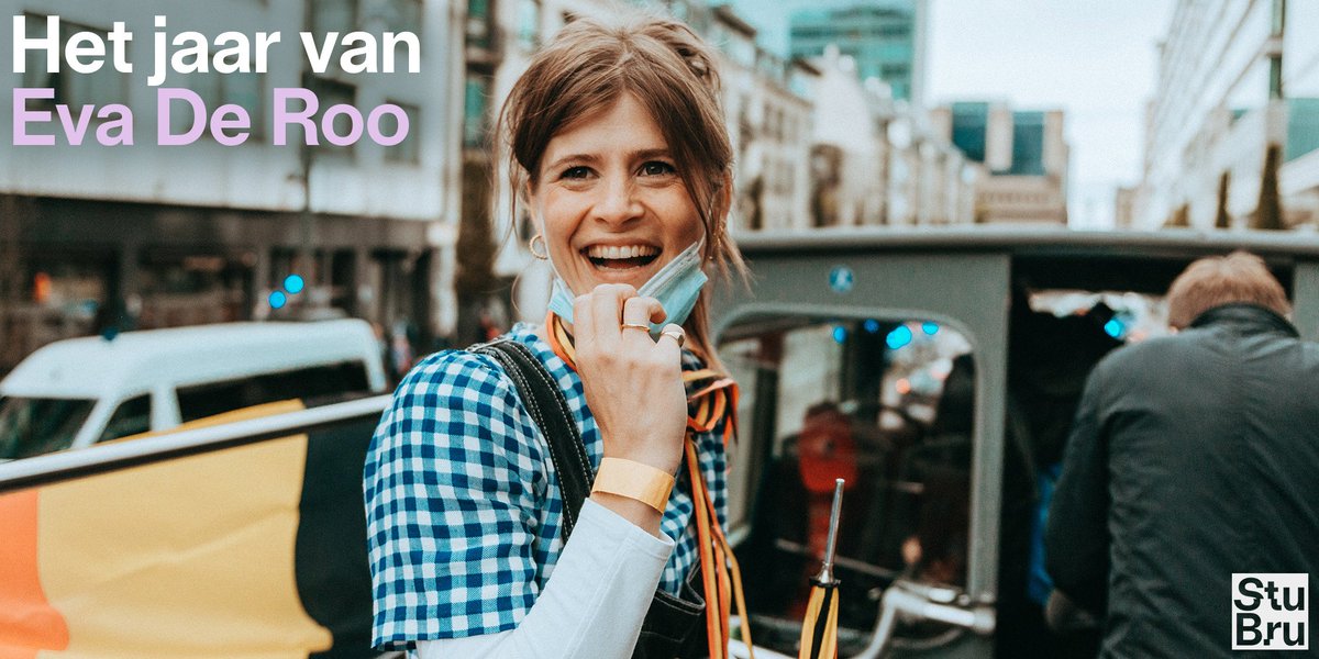 stubru's tweet photo. Het jaar van @Eva_DeRoo? Dat was elke dag tien keer naar 'Meet Me At Our Spot' luisteren en af en toe zweten op een festivalweide. Tijdens Het Jaar van StuBru hoor je een week lang het beste uit 2021! Wat is jouw nummer van het jaar? Laat het ons weten via de StuBru-app! https://t.co/ZEw7Jj7CZ2
