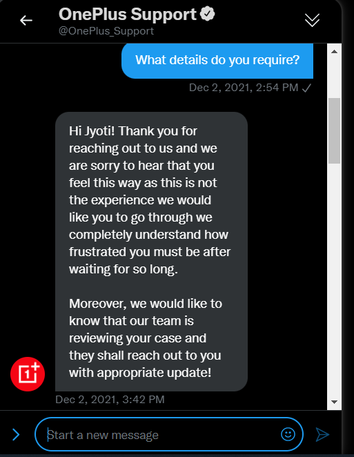 JTapariya's tweet photo. @OnePlus_Support Looks like all the OnePlus customer executives are scamsters. It has already been 12 days, and still got no response. My brand new device still hangs, wasted shit loads of my hard earned money.
#BycottOnePlus @Vikas_AGL @PeteLau https://t.co/KQ8Yt8iCpF