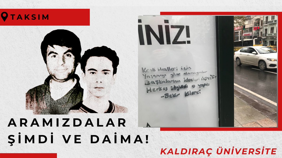 Komutan Bekir'in aramızdan ayrılışının 24. yılında sokaklarda onun sesini yankılamaya devam ediyoruz. 

"Kendi idealleri için savaşmayı göze alamayanlar,
Başkalarının idealleri için ölür,
Herkes söyledi
O, yaptı."

#BekirKilerci
#AliSerkanEroğlu